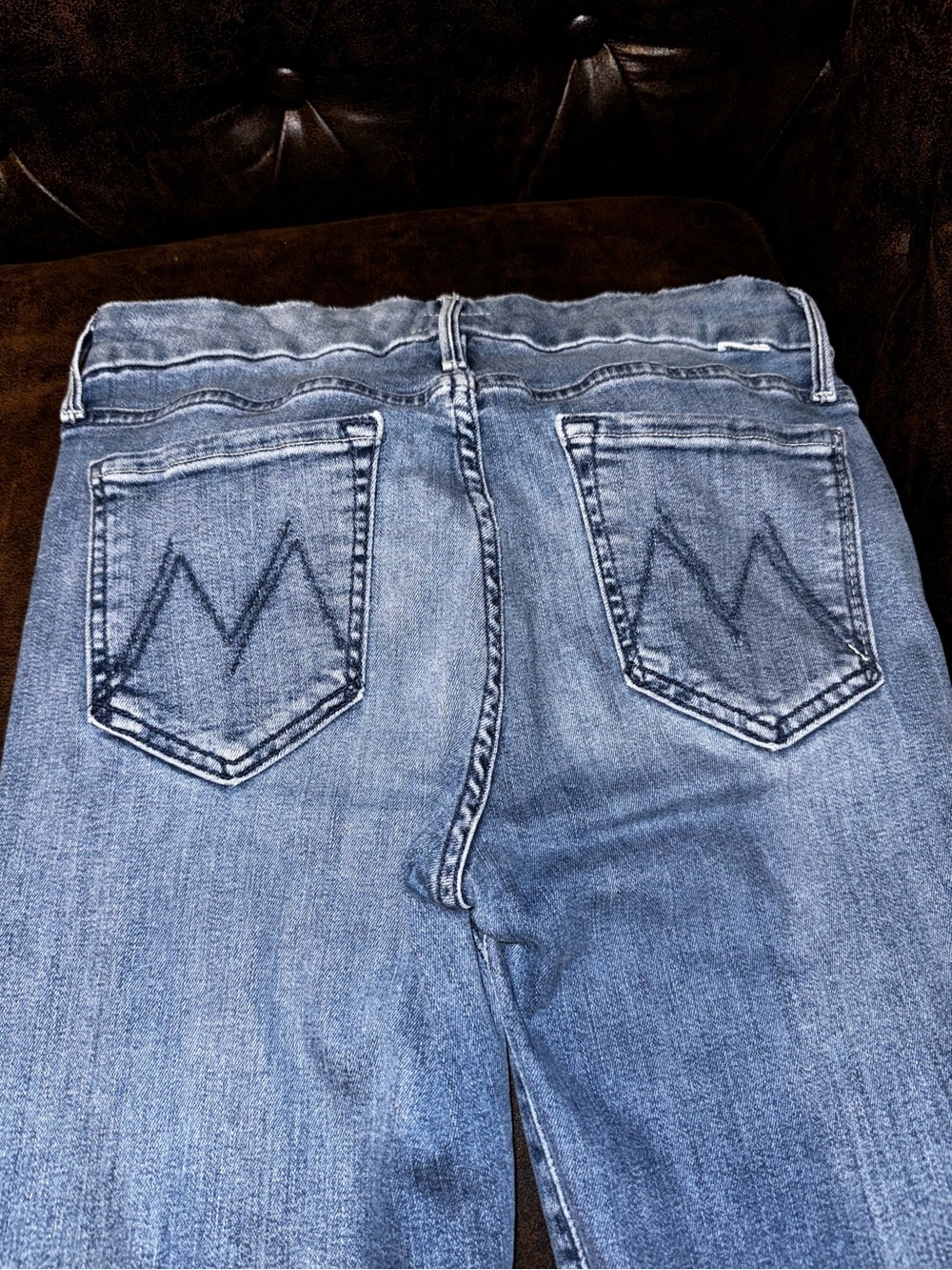 MOTHER The Looker Ankle Jeans We The Animals Light Wash